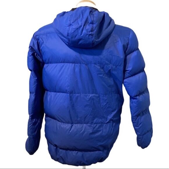 TRIPLE STAR BOYS PACKABLE DOWN FEATHER HOODED JACKET BLUE MEDIUM - Picture 7 of 8